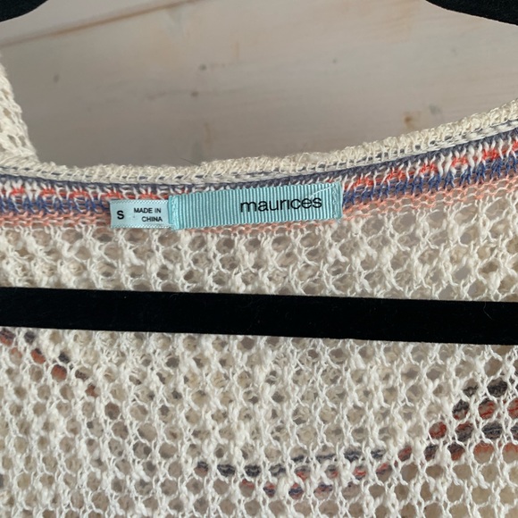 Maurices | Cream Crocheted Duster - Picture 4 of 7